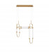 Zimba Integrated LED Pendant Ceiling Light Gold Brass Metal White Glossy Glass LED 54W 5546Lm 3000K-1