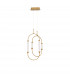 Zimba Integrated LED Pendant Ceiling Light Gold Brass Metal White Glossy Glass LED 28W 2939Lm 3000K-1