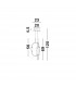 Zimba Integrated LED Pendant Ceiling Light Gold Brass Metal White Glossy Glass LED 28W 2939Lm 3000K-5