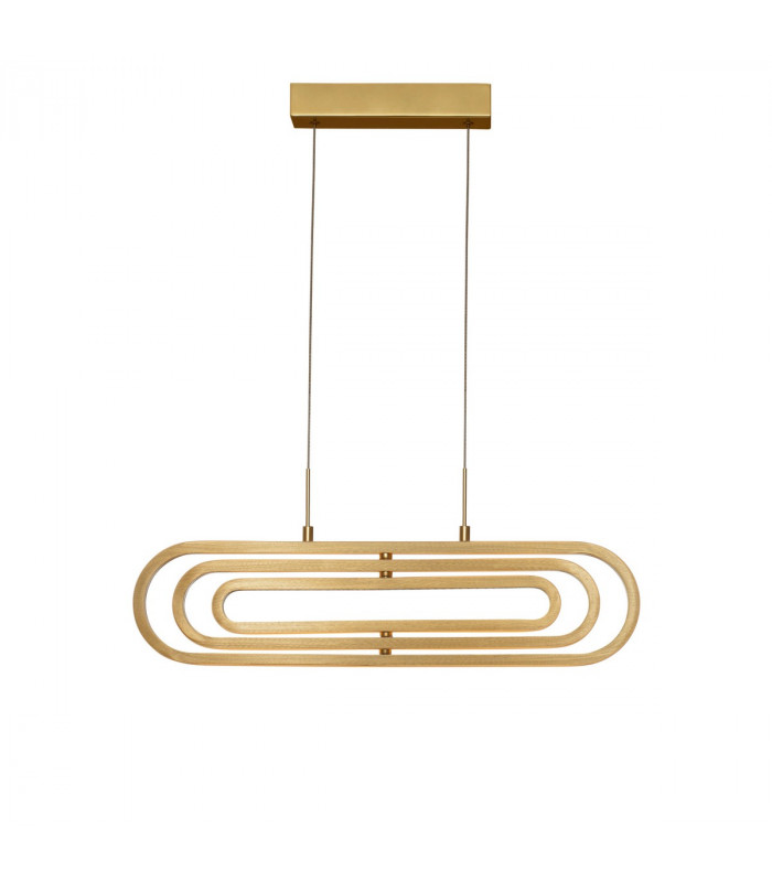 Arte Integrated LED Pendant Ceiling Light Gold Aluminium LED 50W 3500Lm 3000K-3