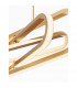 Arte Integrated LED Pendant Ceiling Light Gold Aluminium LED 50W 3500Lm 3000K-4