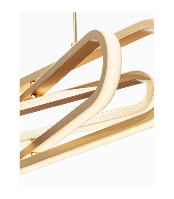Arte Integrated LED Pendant Ceiling Light Gold Aluminium LED 50W 3500Lm 3000K-4