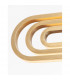 Arte Integrated LED Pendant Ceiling Light Gold Aluminium LED 50W 3500Lm 3000K-5
