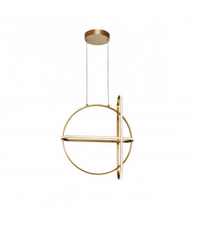 Arte Integrated LED Pendant Ceiling Light Gold Aluminium LED 48.6W 3360Lm 3000K-1