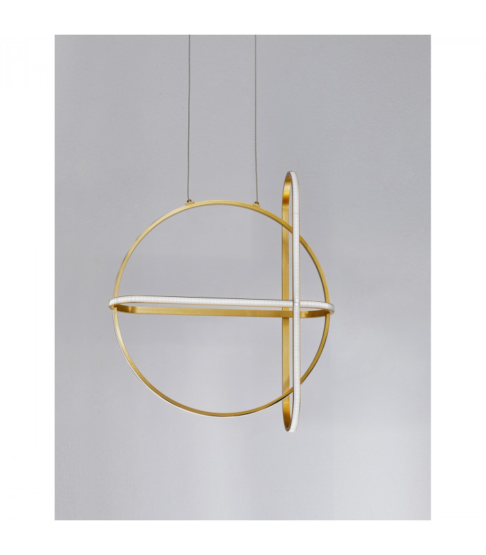 Arte Integrated LED Pendant Ceiling Light Gold Aluminium LED 48.6W 3360Lm 3000K-3