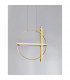 Arte Integrated LED Pendant Ceiling Light Gold Aluminium LED 48.6W 3360Lm 3000K-4