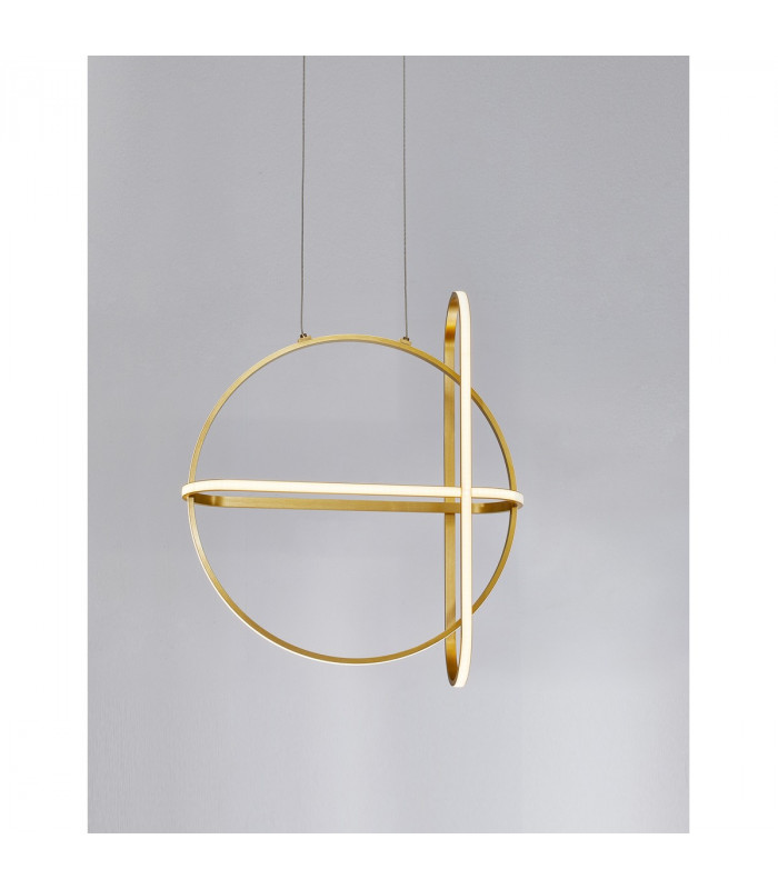 Arte Integrated LED Pendant Ceiling Light Gold Aluminium LED 48.6W 3360Lm 3000K-4