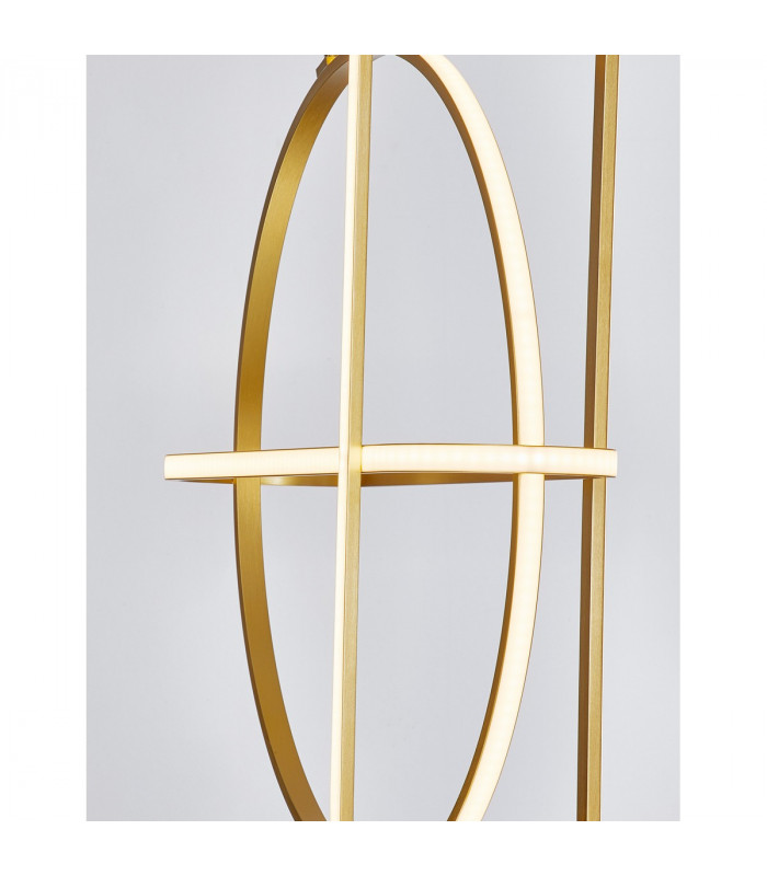 Arte Integrated LED Pendant Ceiling Light Gold Aluminium LED 48.6W 3360Lm 3000K-5