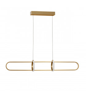 Arte Bar Pendant Ceiling Light Gold Aluminium LED 31.2W 2142Lm 3000K-1