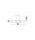 Arte Bar Pendant Ceiling Light Gold Aluminium LED 31.2W 2142Lm 3000K-6
