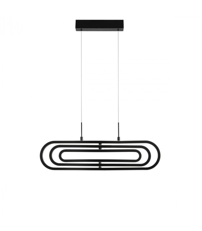 Arte Bar Pendant Ceiling Light Matt Black Aluminium LED 50W 3500Lm 3000K-1