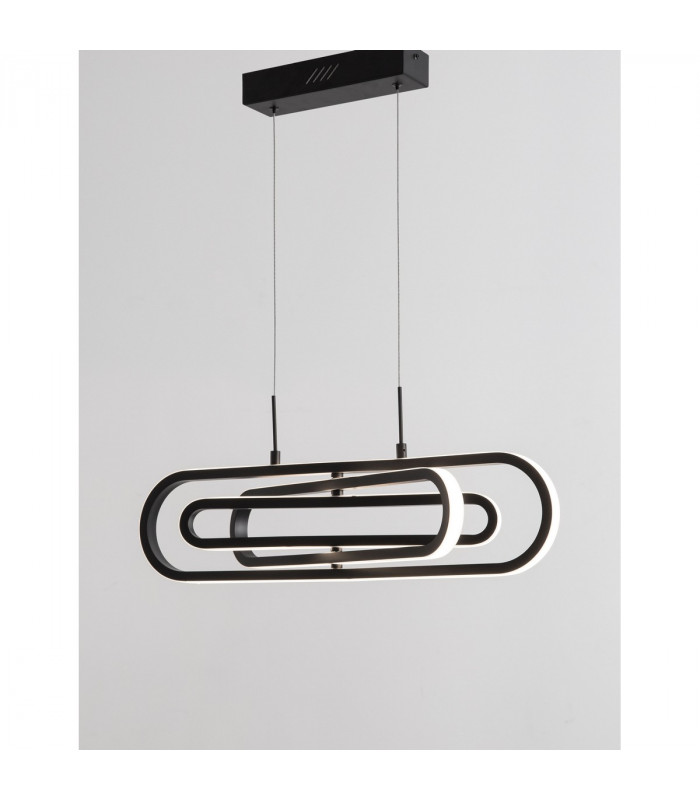Arte Bar Pendant Ceiling Light Matt Black Aluminium LED 50W 3500Lm 3000K-5