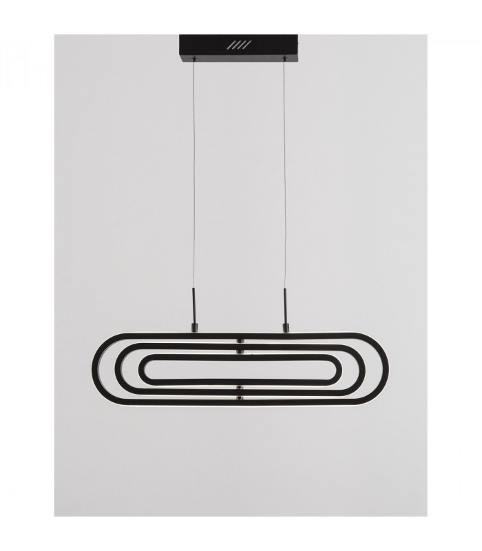 Arte Bar Pendant Ceiling Light Matt Black Aluminium LED 50W 3500Lm 3000K-6