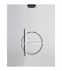 Arte Integrated LED Pendant Ceiling Light Matt Black Aluminium LED 48.6W 3360Lm 3000K-3