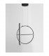 Arte Integrated LED Pendant Ceiling Light Matt Black Aluminium LED 48.6W 3360Lm 3000K-4