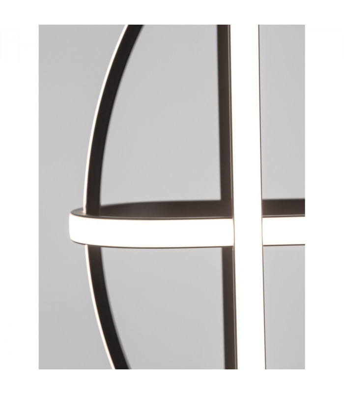 Arte Integrated LED Pendant Ceiling Light Matt Black Aluminium LED 48.6W 3360Lm 3000K-6