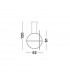 Arte Integrated LED Pendant Ceiling Light Matt Black Aluminium LED 48.6W 3360Lm 3000K-7
