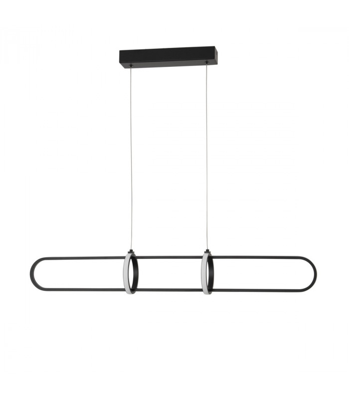 Arte Bar Pendant Ceiling Light Matt Black Aluminium LED 31.2W 2142Lm 3000K-1