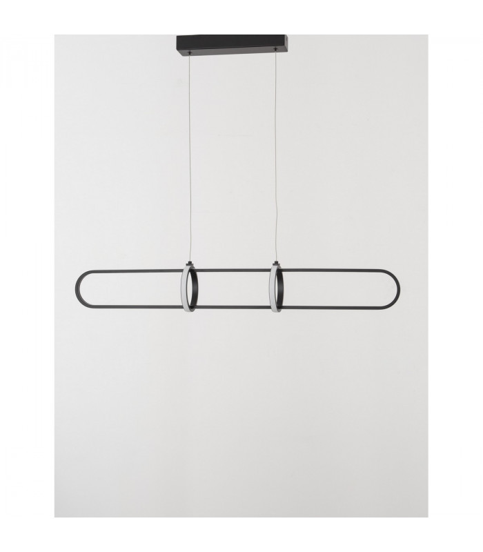 Arte Bar Pendant Ceiling Light Matt Black Aluminium LED 31.2W 2142Lm 3000K-3