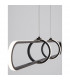 Arte Bar Pendant Ceiling Light Matt Black Aluminium LED 31.2W 2142Lm 3000K-5