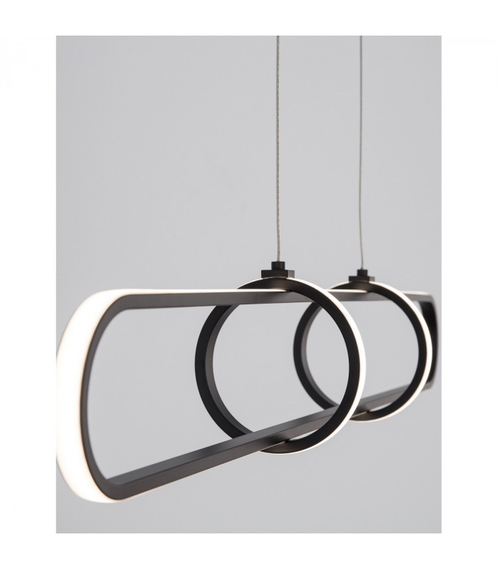Arte Bar Pendant Ceiling Light Matt Black Aluminium LED 31.2W 2142Lm 3000K-5