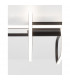 Arte Integrated LED Semi Flush Light Matt Black Aluminium LED 38.4W 2604Lm 3000K-6