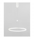 Empatia Integrated LED Pendant Ceiling Light Sandy White Aluminium LED 60W 4200Lm 3000K-4