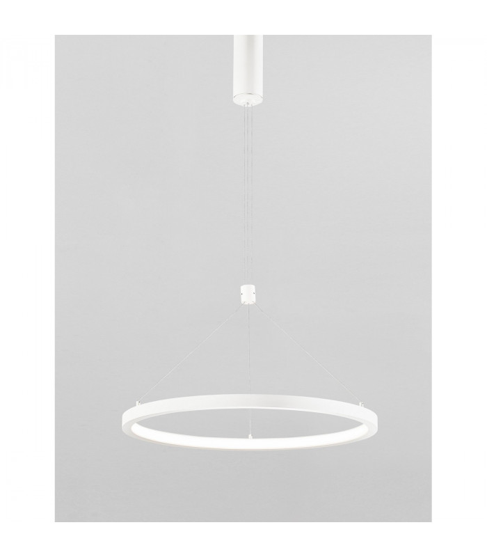 Empatia Integrated LED Pendant Ceiling Light Sandy White Aluminium LED 60W 4200Lm 3000K-4