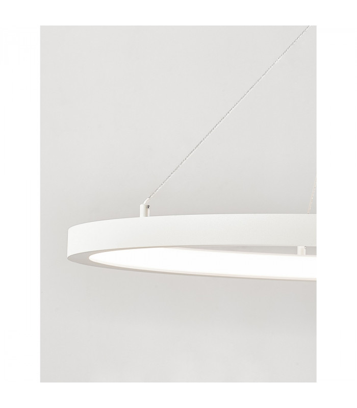 Empatia Integrated LED Pendant Ceiling Light Sandy White Aluminium LED 60W 4200Lm 3000K-5