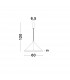Empatia Integrated LED Pendant Ceiling Light Sandy White Aluminium LED 60W 4200Lm 3000K-6