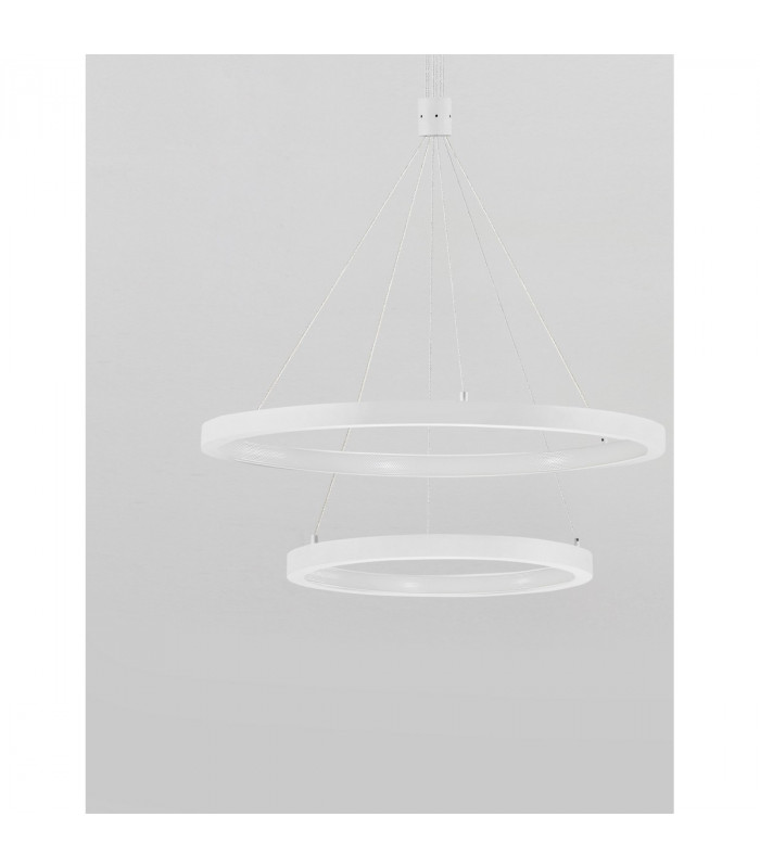 Empatia Integrated LED Pendant Ceiling Light Sandy White Aluminium LED 108W 7560Lm 3000K-3