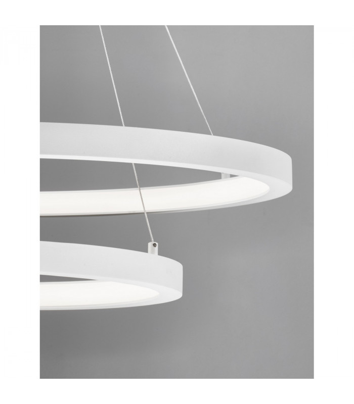 Empatia Integrated LED Pendant Ceiling Light Sandy White Aluminium LED 108W 7560Lm 3000K-4