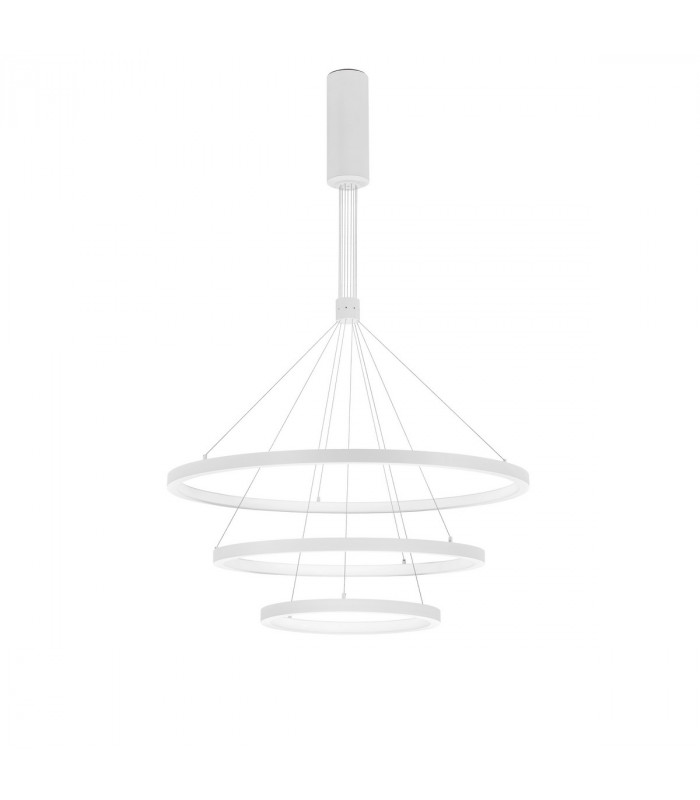 Empatia Integrated LED Pendant Ceiling Light Dimmable Sandy White Aluminium LED 35W 2450Lm 3000K-1