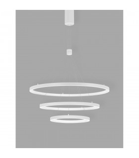 Empatia Integrated LED Pendant Ceiling Light Dimmable Sandy White Aluminium LED 35W 2450Lm 3000K-2