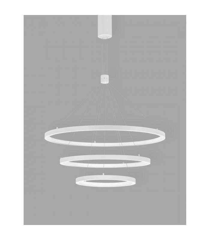 Empatia Integrated LED Pendant Ceiling Light Dimmable Sandy White Aluminium LED 35W 2450Lm 3000K-2
