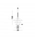 Empatia Integrated LED Pendant Ceiling Light Dimmable Sandy White Aluminium LED 35W 2450Lm 3000K-4