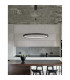 Empatia Integrated LED Pendant Ceiling Light Dimmable Sandy Black Aluminium LED 35W 2450Lm 3000K-2
