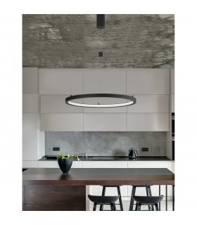 Empatia Integrated LED Pendant Ceiling Light Dimmable Sandy Black Aluminium LED 35W 2450Lm 3000K-2