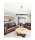 Empatia Integrated LED Pendant Ceiling Light Sandy Black Aluminium LED 60W 4200Lm 3000K-2