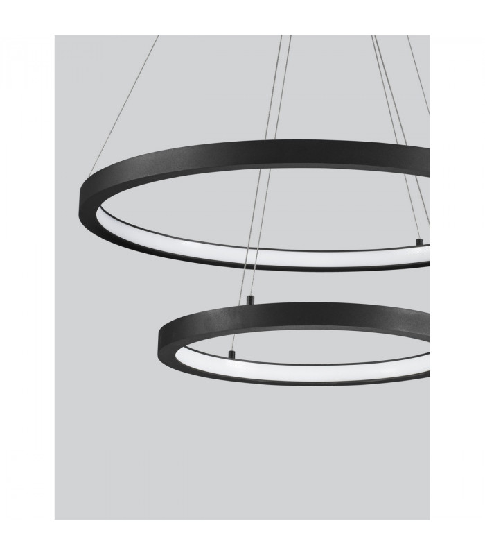 Empatia Integrated LED Pendant Ceiling Light Sandy Black Aluminium LED 60W 4200Lm 3000K-3