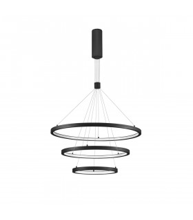 Empatia Integrated LED Pendant Ceiling Light Sandy Black Aluminium LED 108W 7560Lm 3000K-1