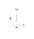 Empatia Integrated LED Pendant Ceiling Light Gold Brass Aluminium LED 35W 2450Lm 3000K-6