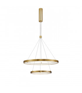 Empatia Integrated LED Pendant Ceiling Light Brass Gold Aluminium LED 60W 4200Lm 3000K-1