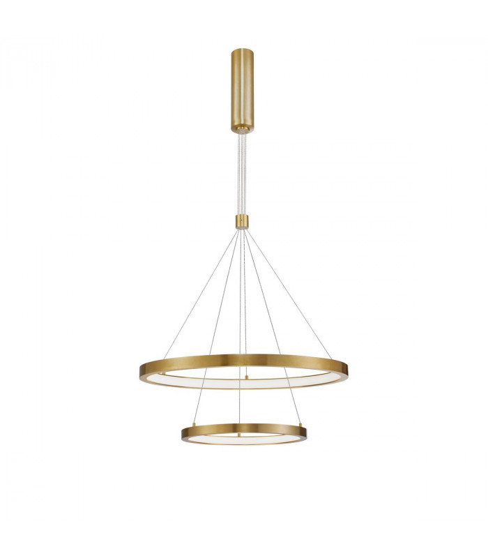 Empatia Integrated LED Pendant Ceiling Light Brass Gold Aluminium LED 60W 4200Lm 3000K-1