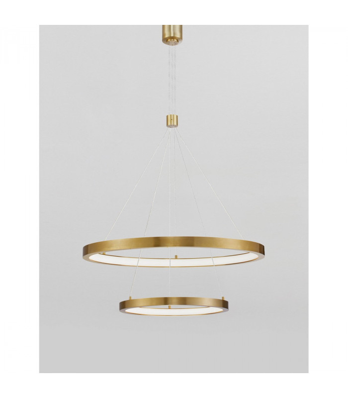 Empatia Integrated LED Pendant Ceiling Light Brass Gold Aluminium LED 60W 4200Lm 3000K-4