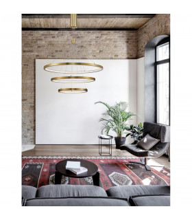 Empatia Integrated LED Pendant Ceiling Light Brass Gold Aluminium LED 108W 7560Lm 3000K-2