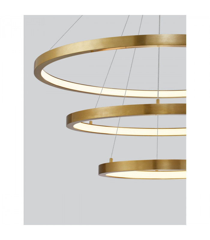 Empatia Integrated LED Pendant Ceiling Light Brass Gold Aluminium LED 108W 7560Lm 3000K-3