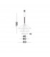 Empatia Integrated LED Pendant Ceiling Light Brass Gold Aluminium LED 108W 7560Lm 3000K-4