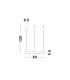 Motif Integrated LED Pendant Ceiling Light Sandy White Aluminium LED 40W 2800Lm 3000K-5