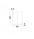 Motif Integrated LED Pendant Ceiling Light Sandy White Aluminium LED 48W 3360Lm 3000K-6